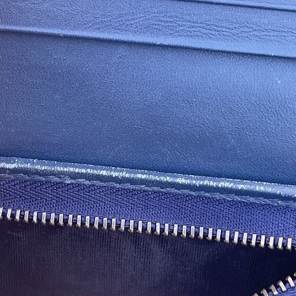 💕SOLD💕Gucci Marmont Denim Pearl GG Compact Wallet - Picture 12 of 15